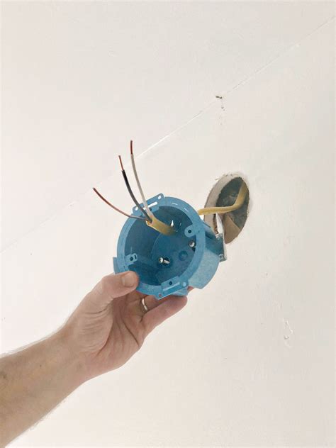 round junction box installation|installing junction box in wall.